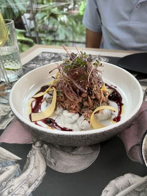 Gnocci   at Casa Sanz at Hotel Bidasoa in Santiago