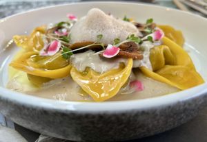 Capeletti de estación   at Casa Sanz at Hotel Bidasoa in Santiago