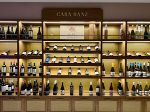 Wine  at Casa Sanz at Hotel Bidasoa in Santiago