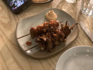 Teriyaki Oyster Mushrooms with sriracha mayo   at Evelyn's in Manchester