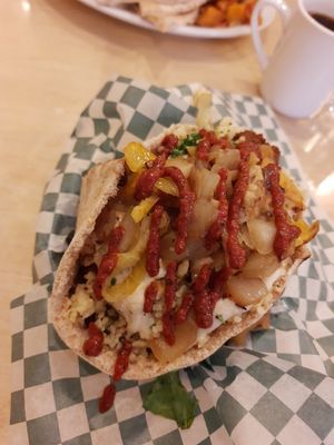 Moroccan falafel at Falafel Place in Winnipeg