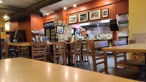 Caught them at a quiet moment at Falafel Place in Winnipeg