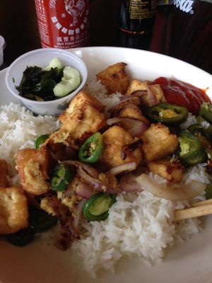 Gingery Tofu at Jenni's Noodle House - S Shepherd in Houston