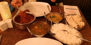 A mix platter. at Cardamon in Hebden Bridge