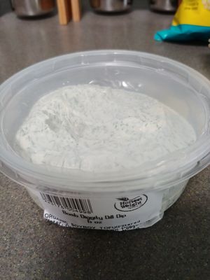 Dill dip, really nice with chips at Honest Weight Food Co-op in Albany