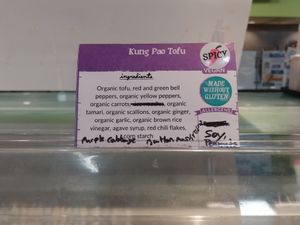 Kung Pao Tofu at Honest Weight Food Co-op in Albany