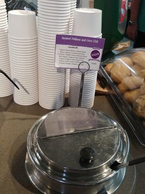 Vegan Chili at Honest Weight Food Co-op in Albany