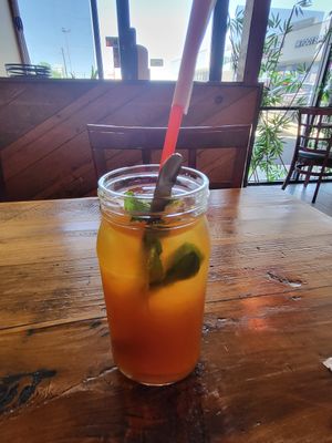 Mint peach tea, very refreshing at Pho Sure in San Antonio