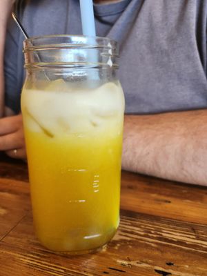 Mango boba tea at Pho Sure in San Antonio