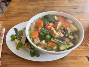 VEGETABLE PHO WITH FIRM TOFU  at Pho Sure in San Antonio