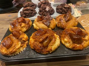 vegan, gluten free  muffins at GREENROOM in Tokyo