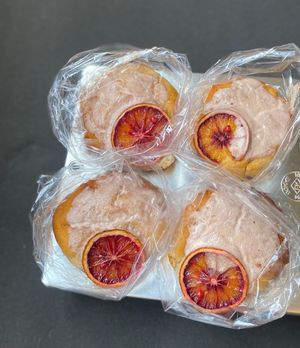 vegan gluten-free blood orange  muffin at GREENROOM in Tokyo