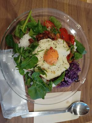 Vegan gapao rice at GREENROOM in Tokyo