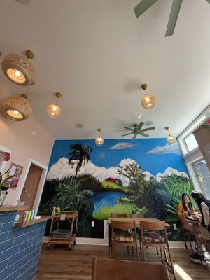 beautiful mural  at ShadoBeni in Pittsburgh