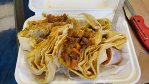 Roti w/ chickpeas, soya & potatoes medium spice at ShadoBeni in Pittsburgh