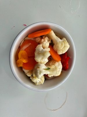 Spicy Pickled veggies at ShadoBeni in Pittsburgh