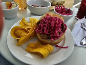 Special: fried oyster sandwich at ShadoBeni in Pittsburgh