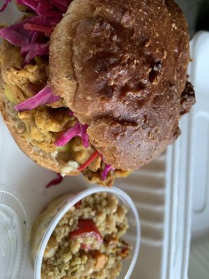 Oyster mushroom  sandwich  at ShadoBeni in Pittsburgh