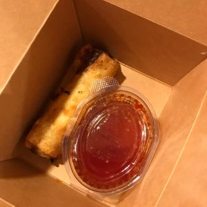 Vegetable spring roll at Poke Bar in Belgrade