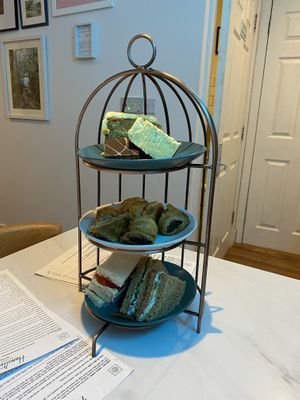 The Vegan Afternoon Tea  at Hamilton's Tea House in Farnham