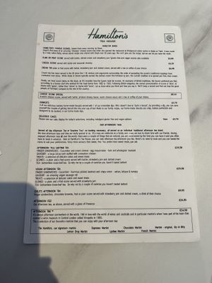   at Hamilton's Tea House in Farnham