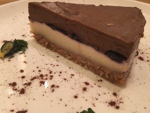 Chocolate cheesecake at Pure and Whole - JingAn in Shanghai