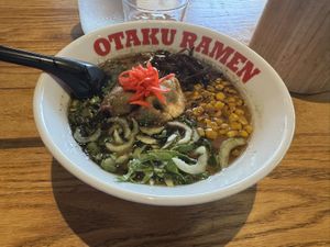 Triple garlic, vegan version (just without egg)  at Otaku Ramen in Nashville