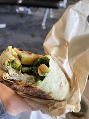 Poblano potato burritoo  at PHX - Cartel Coffee Lab - Phx Sky Harbor - T4 in Phoenix