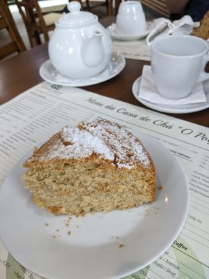 vegan cake at Casa de Chá “O Poejo” in Sete Cidades
