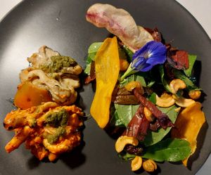 Kashmir BGC Mushroom tandoori and organic salad at Kashmir in Taguig