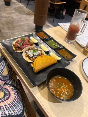 Vegan taco hits sampler   at La Chinesca in Paranaque