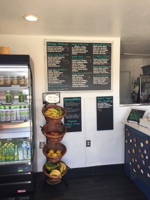 The menu; they also have baked goods. They make their own but cheeses, and we tried several things off the menu... everything was delicious! I would highly recommend the Nachos! at La Jenelle Natural Cafe in Oxnard