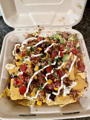 Nard Nachos ($15)  at La Jenelle Natural Cafe in Oxnard