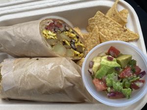 Burrito  #Veganuary at La Jenelle Natural Cafe in Oxnard