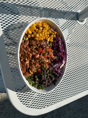 Mexi Cali Bowl  at La Jenelle Natural Cafe in Oxnard