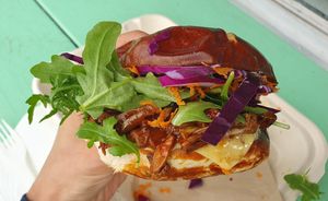 El Capitan Pulled "Porc" Sandwich at La Jenelle Natural Cafe in Oxnard