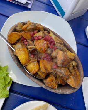 Mushrooms with potatoes (they made it by request)   at Nektari in Tskaltubo