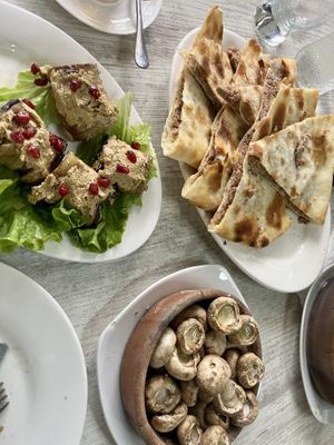 Vegan choices   at Nektari in Tskaltubo