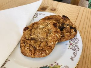 Vegan cookies  at The Bank House Cafe in Charmouth