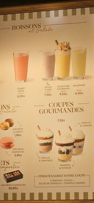 Vegan shake at Amorino in Carcassonne