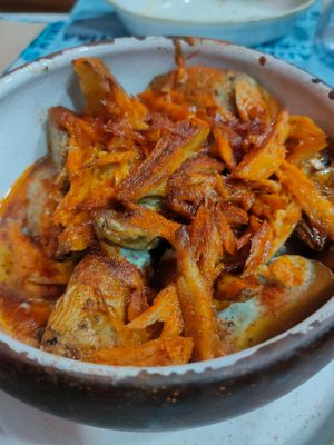 Patatas norteñas at Distrito Vegano Invernadero in Madrid