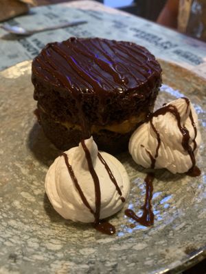 Tarta de chocolate y naranja  at Distrito Vegano Invernadero in Madrid