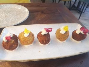 The Croquetas are the best choice at Distrito Vegano Invernadero in Madrid