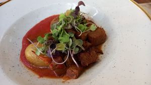 Mahammara de "cordero" at Distrito Vegano Invernadero in Madrid