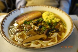 Ramen at Distrito Vegano Invernadero in Madrid