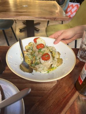 Potatoes  at Distrito Vegano Invernadero in Madrid