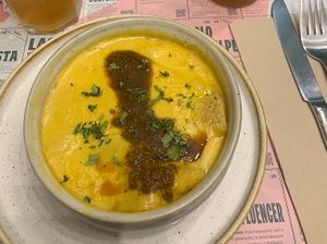 Vegan enchiladas (encheesladas) at Distrito Vegano Invernadero in Madrid