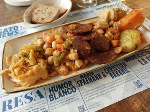 Cocido completo on Wednesdays and Thursdays during autumn and winter season (Main: cocido) at Distrito Vegano Invernadero in Madrid