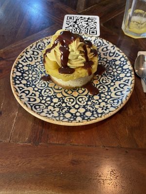 Piña Cheesecake  at Distrito Vegano Invernadero in Madrid