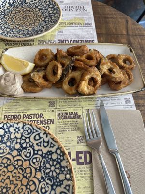 Calamaris   at Distrito Vegano Invernadero in Madrid